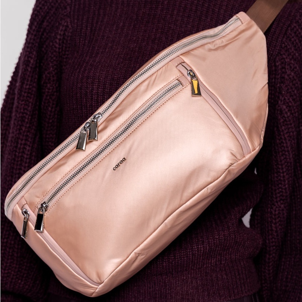 NWT Free People x Caraa Large Blush Pink Sling Bag - Picture 4 of 12